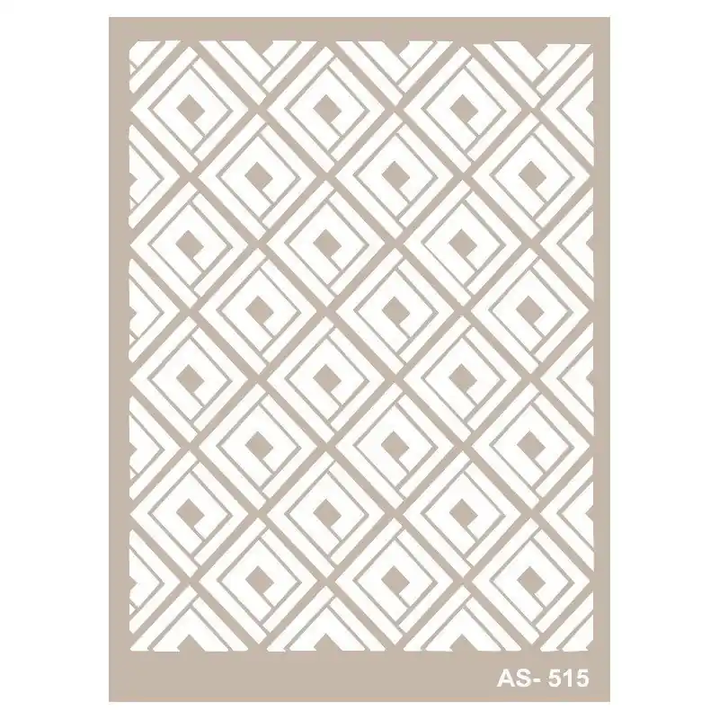 Stencil FONDO ROMBOS CADENCE 21 x 30 cm. Artesanal