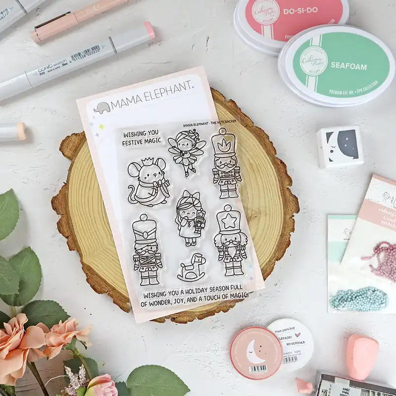 Artesanal Set de sellos The Nutcracker de Mama Elephant