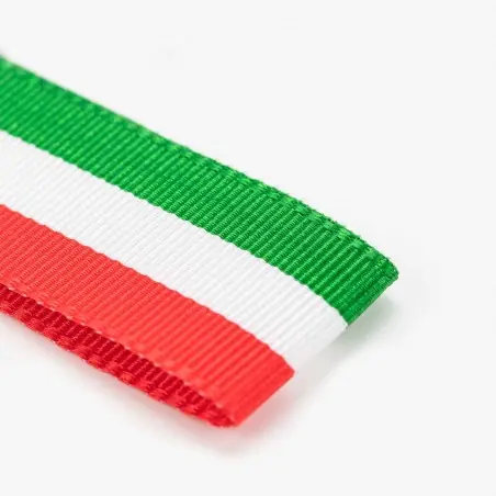 Disponible Ahora Cinta bandera de Italia 100% poliéster, Manubens P470 - Rollo 25 metros