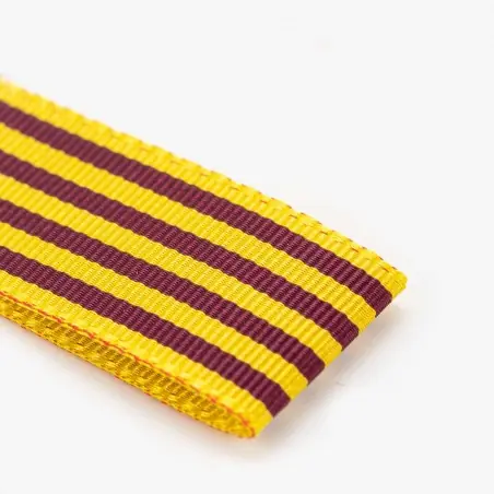 Cinta bandera senyera de Valencia 100% poliéster, Manubens P470 - Rollo 25 metros No Te Lo Pierdas