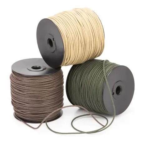 Cordón redondo ref.664 encerado algodón 2 mm - Rollo 100 metros Disponible Ahora