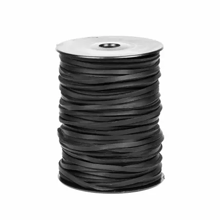 Envío Inmediato Cordón náutico cuero negro 3.5 mm - Carrete 50 mts