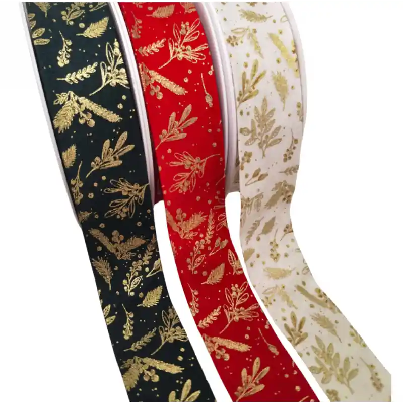 Precio Bajo Bies algodón Navidad acebo - Rojo