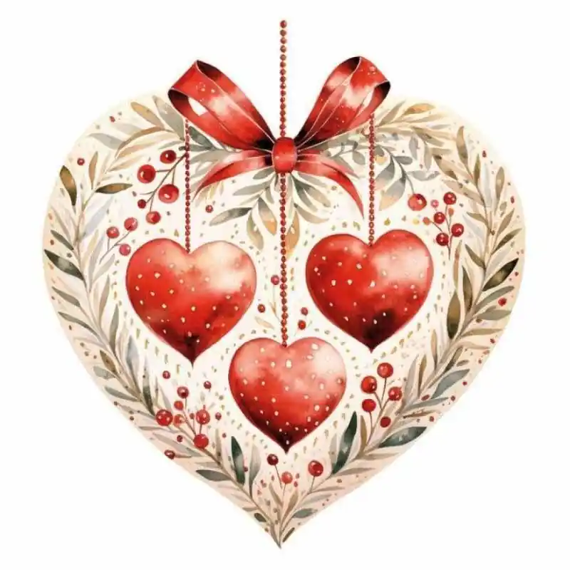 Transfer DTF textil 24x23cm. Beauty Hearts Artis Decor Edición Limitada