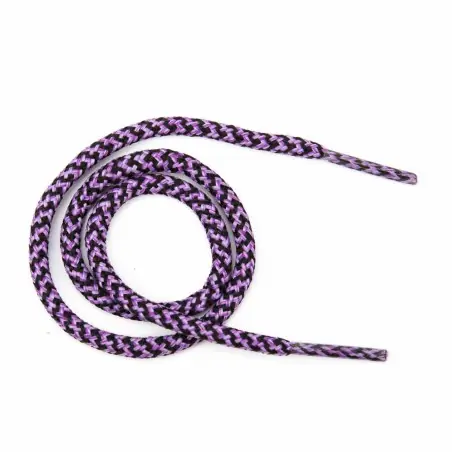 Cordón redondo fantasía color lila-negro con terminales ref.734-3 poliéster 4 mm (largo de 50 a 180 cm) - pack 144 uds Compra Ahora
