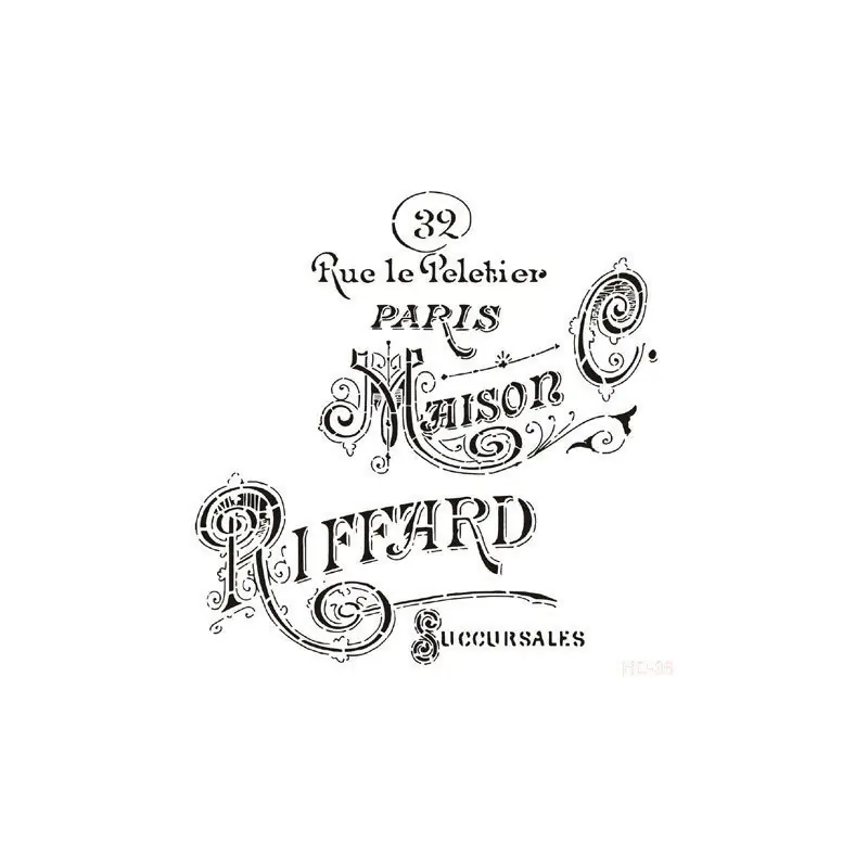Plantilla Stencil MAISON RIFFARD CADENCE 45x45 cm. Más Vendido