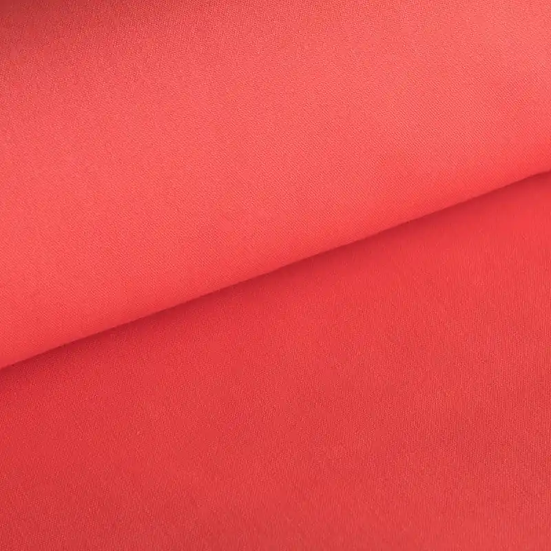 Mejor Calidad Popelín Flamenca Liso Coral Claro