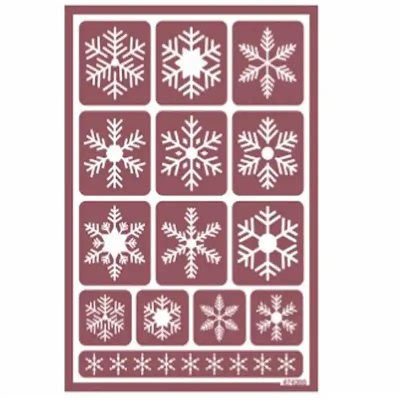 Stencil para acido COPOS DE NIEVE. Más Vendido