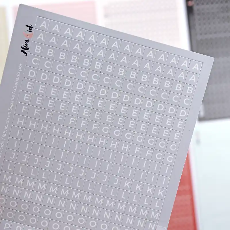 Precio Bajo Pegatinas puffy Alfabeto Mostaza