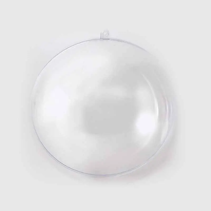Imprescindible (Must-Have) Bola de plástico transparente 140 mm, dos mitades.