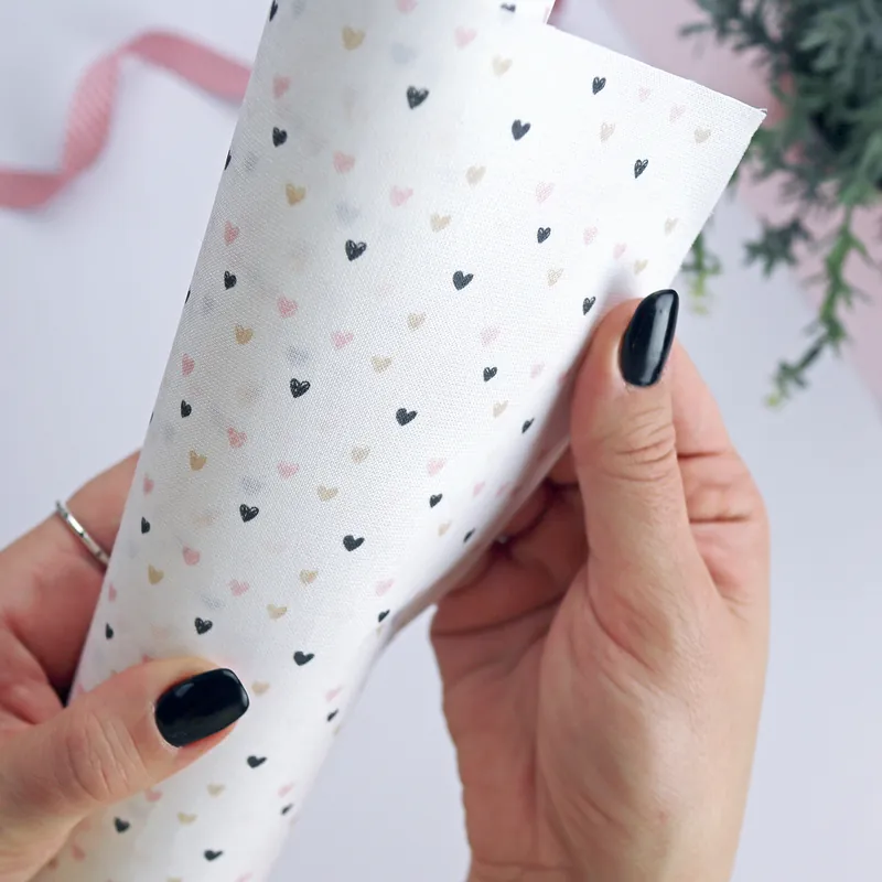 Favorito De Clientes Tela de encuadernar Corazones New Love