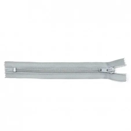 Pago Seguro Cremallera Diana 18 cm - Gris claro - Pack 50 uds
