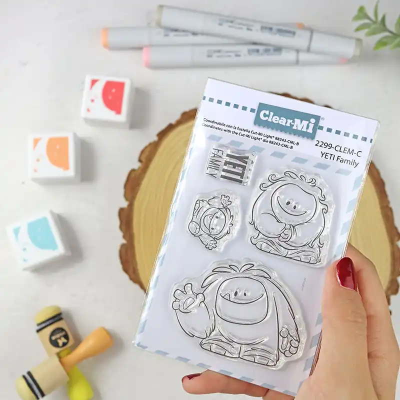 Set de sellos Yeti Family de ClearMi Alta Calidad
