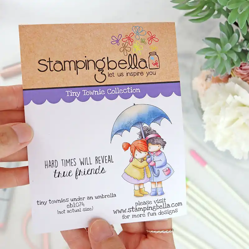 Precio Rebajado Sello Tiny Townie Under an Umbrella de Stamping Bella