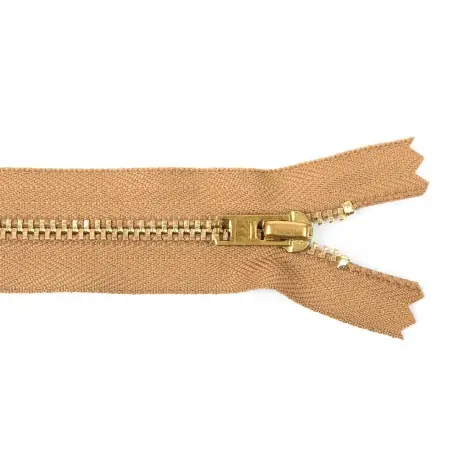 A Buen Precio Cremallera YKK metálica malla 3 - 24 cm dorada - Pack 100 uds.