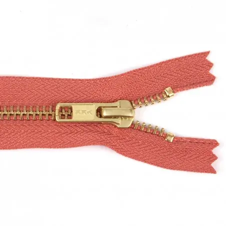 Barato Cremallera YKK metálica malla 5 dorada - 28 cm - Pack 100 uds.