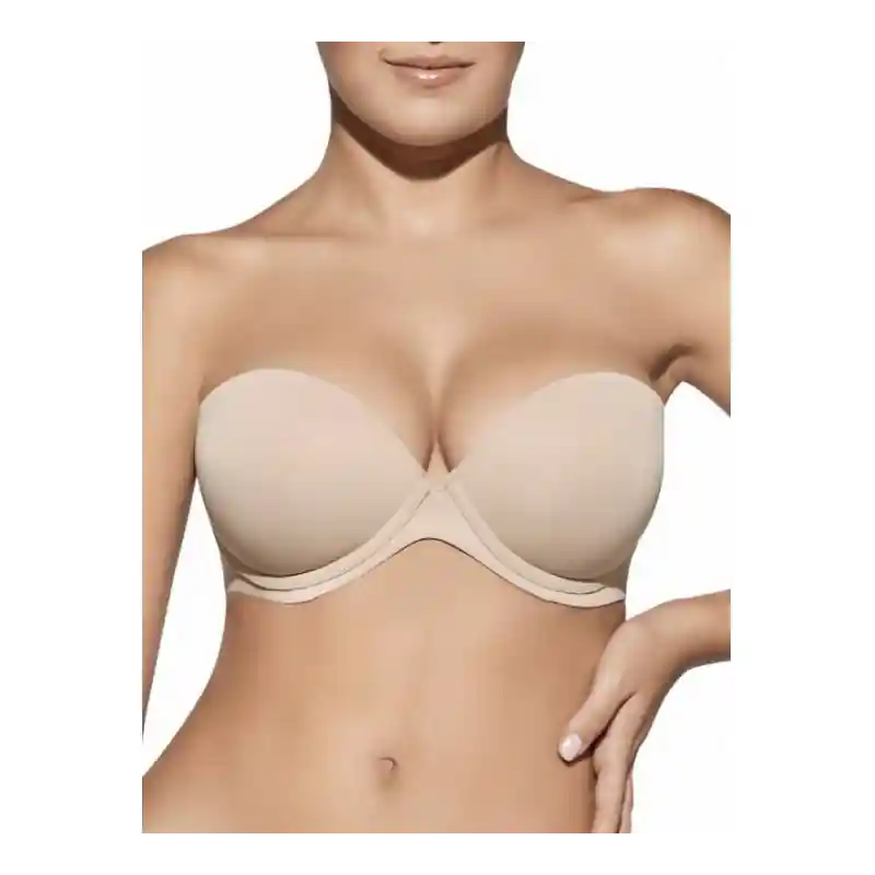 Moderno Sujetador Selene Essentials Tania - Con Aros y Relleno, Copa B - 85 - Tierra