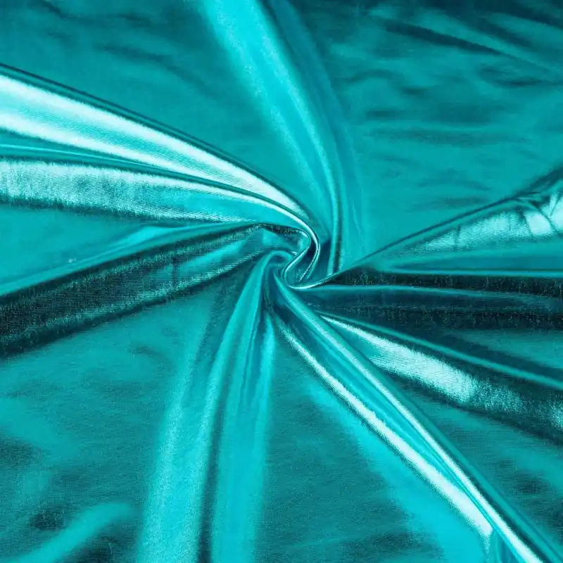 Devolución Gratuita Lycra Lamina Foil Turquesa