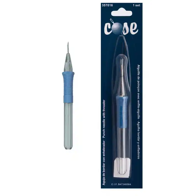Aguja bordar con enhebrador Stock Limitado
