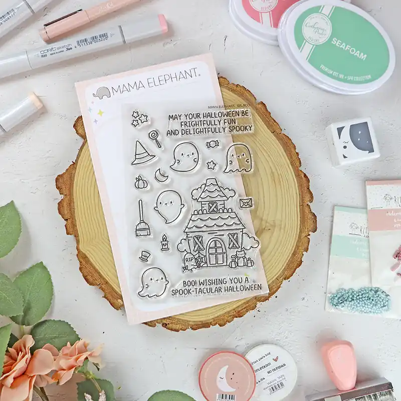 Original Set de sellos Big Boo de Mama Elephant