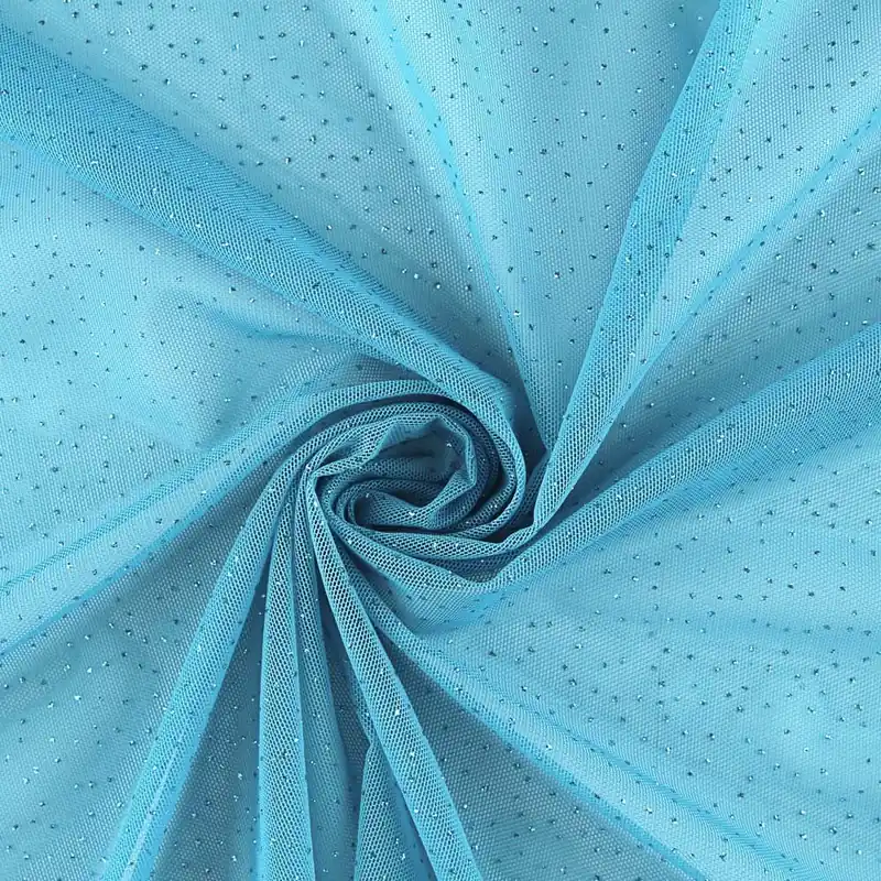 Tela de Tul Brillos Azul Oferta