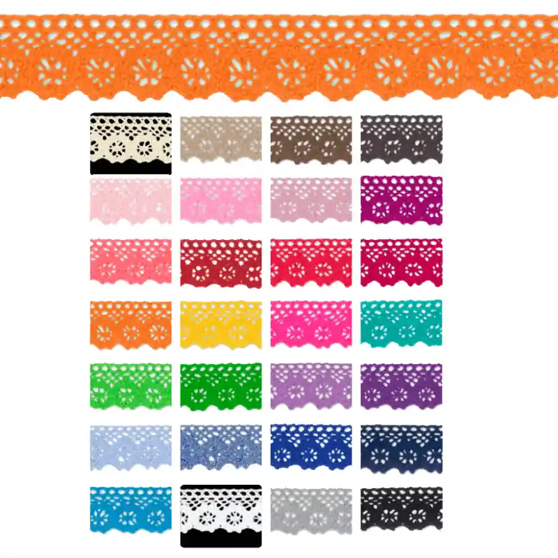 Oferta Flash Puntilla hilo Lecce 2,5 cm - 0001 Blanco