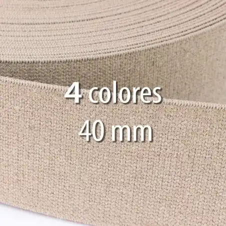 Elástico lino 40 mm - Rollo 25 metros Precio De Oferta