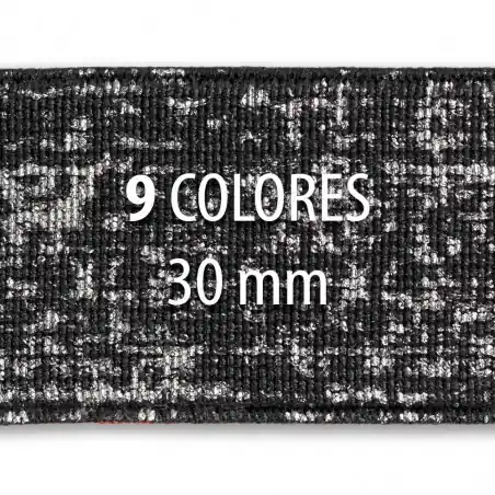 Elástico metalizado DES 30mm - Rollo 25 metros Precio De Oferta