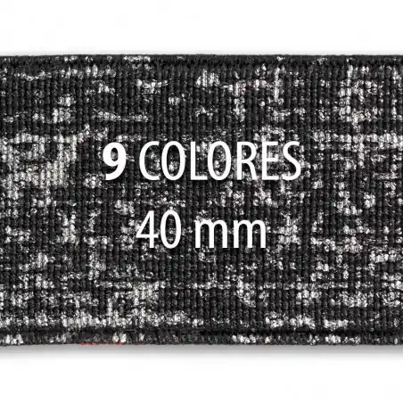 Liquidación Elástico metalizado DES 40mm - Rollo 25 metros