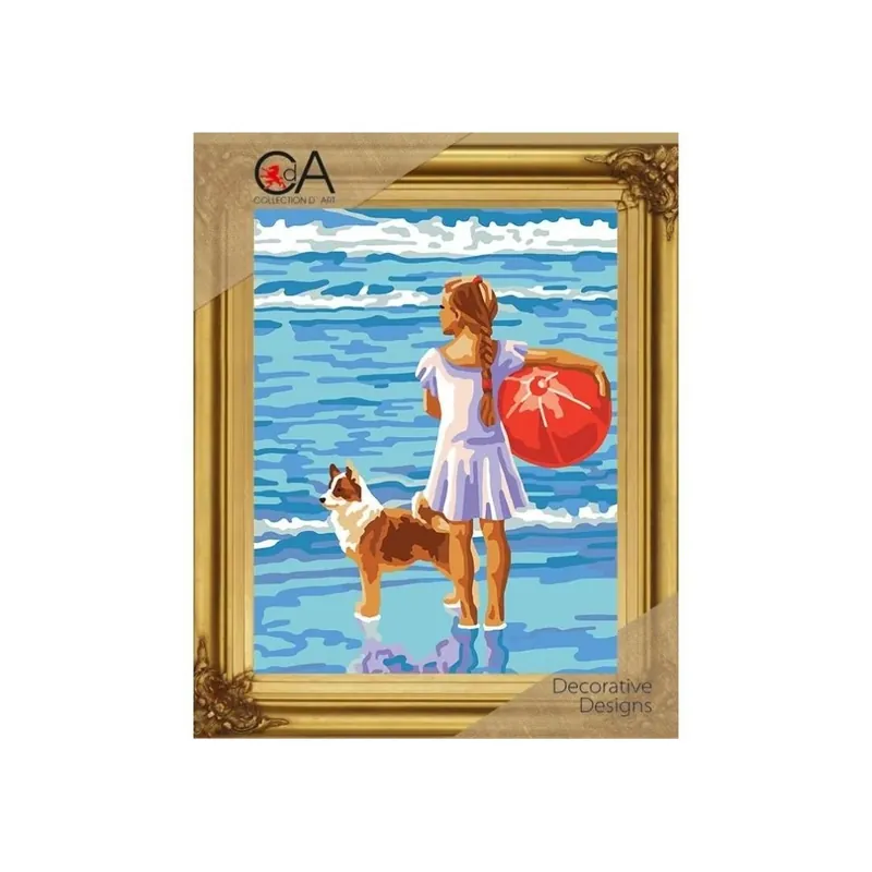 Kit petit point niña con pelota Exclusivo