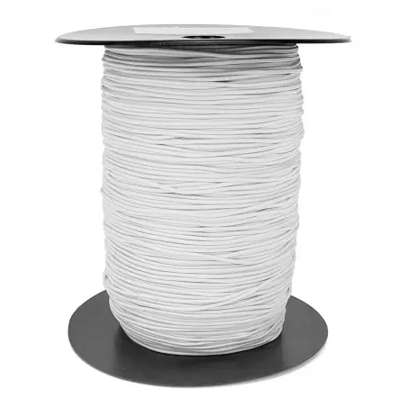Cordón goma elástica 1,5 mm Nº 1, redondo - Carrete 300 mts Garantía De Devolución De Dinero