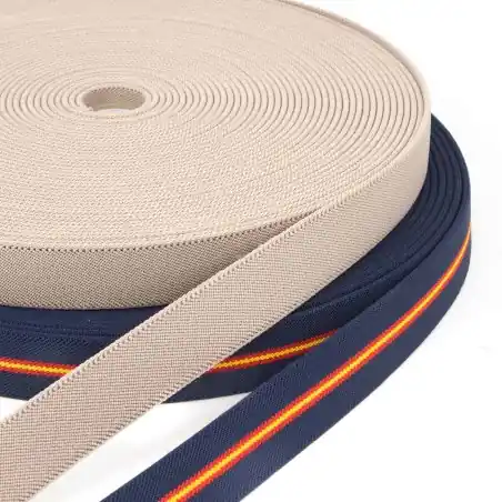 Marca Reconocida Elástico cinturón 35 mm - Rollo 25 metros
