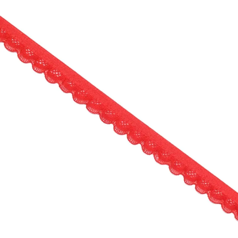 Garantía Incluida Puntilla elástica 013 - Rojo