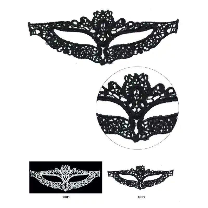 Comprar En Línea Máscara de encaje veneciano - 0001 Blanco