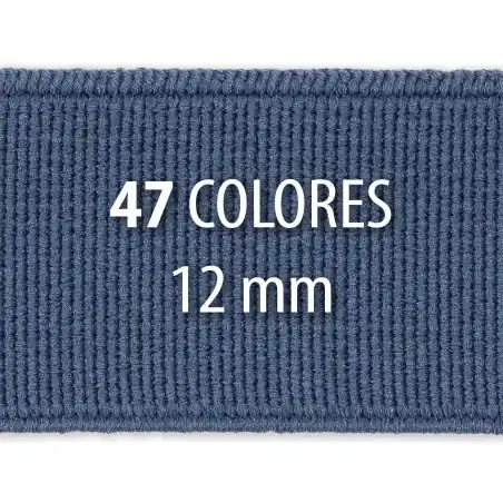 Elástico liso 12 mm - Rollo 100 metros Premium