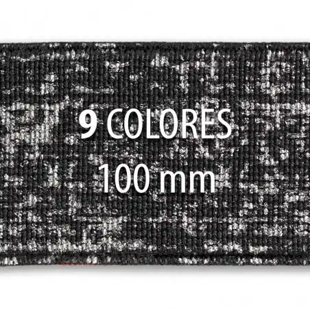 Elástico metalizado DES 100mm - Rollo 25 metros Súper Precio