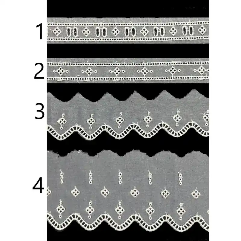 No Te Lo Pierdas Encaje cristal blanco roto PC87-5 - 3