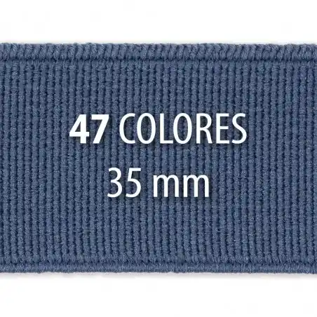 Elástico liso 35 mm - Rollo 25 metros Imprescindible (Must-Have)