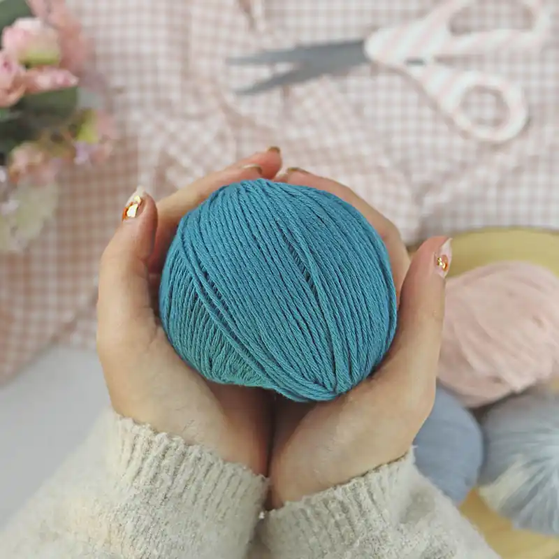 Envío Gratis Ovillo Verde Jade 3.5 Nature, para crochet