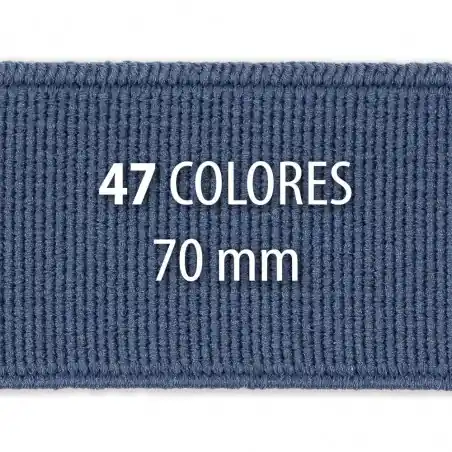 Artesanal Elástico liso 70 mm - Rollo 25 metros