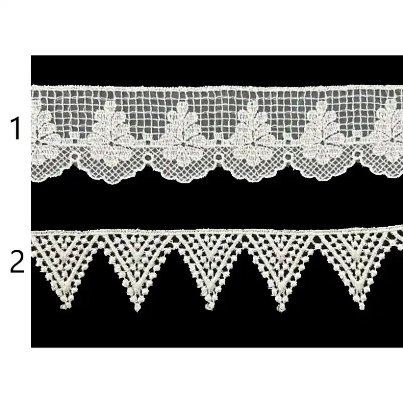 Edición Limitada Encaje guipur blanco PC87-8 - 1