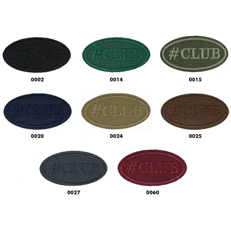 Aplique Bordado Termoadhesivo Club 5 x 2,5cm - 0002 Negro Precio De Oferta