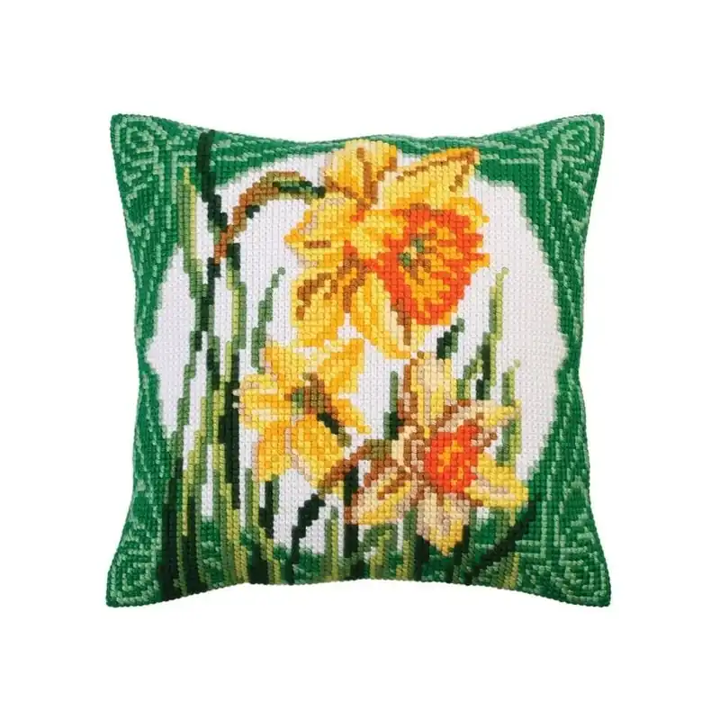 Pedido Al Por Mayor Kit cojín punto de cruz narciso