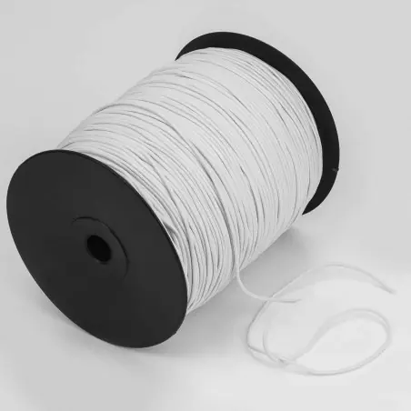 Cordón goma elástica para mascarillas Blanco 1.8 mm Ref.800 - Carrete 300 mts Compra Hoy
