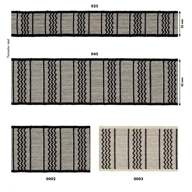 Cintería Tejida Greca - 2,5 cm - 0002 Envío Internacional