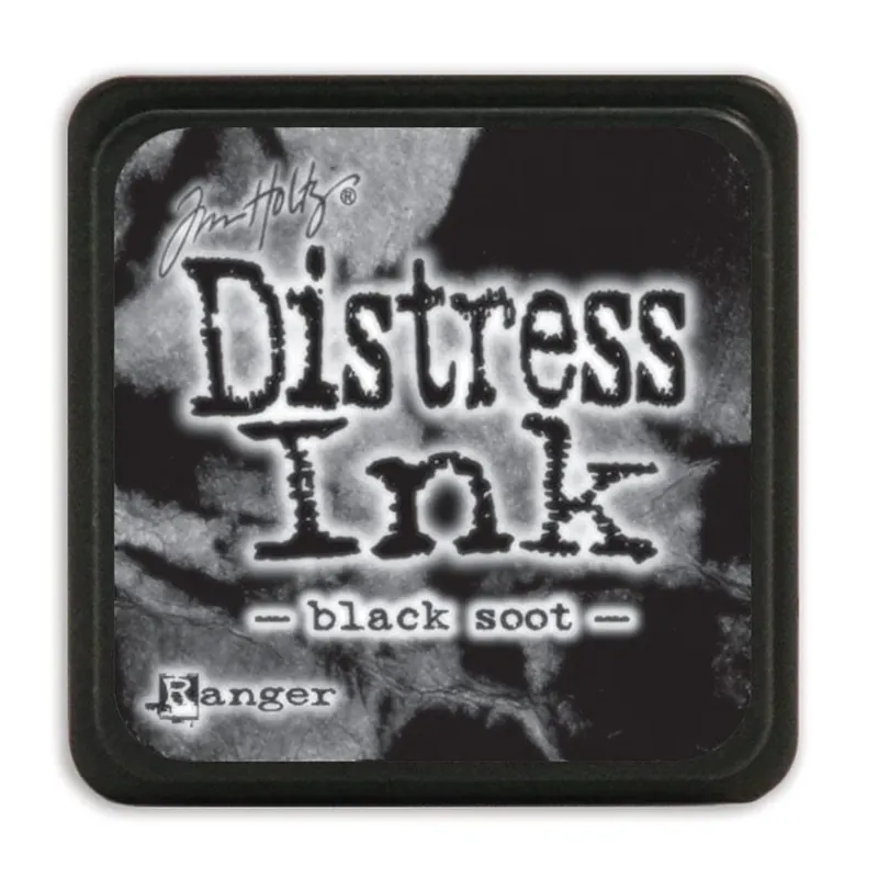 Tinta Mini Distress Black Soot, de Tim Holtz Nuevo Modelo