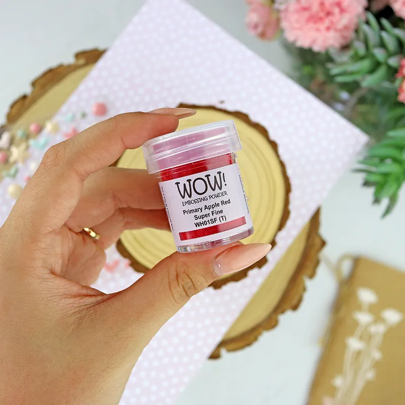 Gran Oferta Polvos de emboss Primary apple red Super fine de WOW!