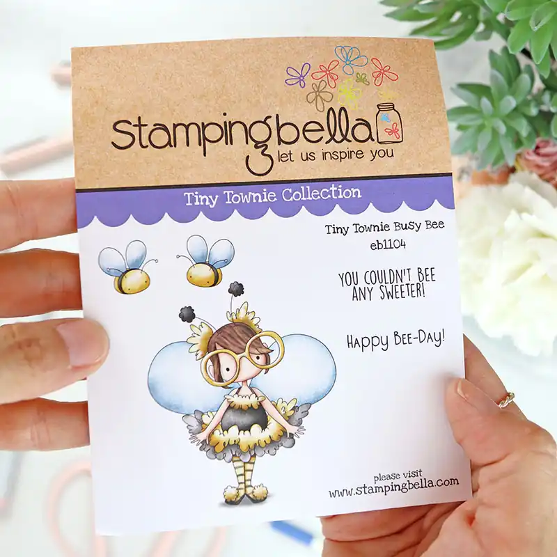 Sello Tiny Townie Busy Bee de Stamping Bella Oferta Especial