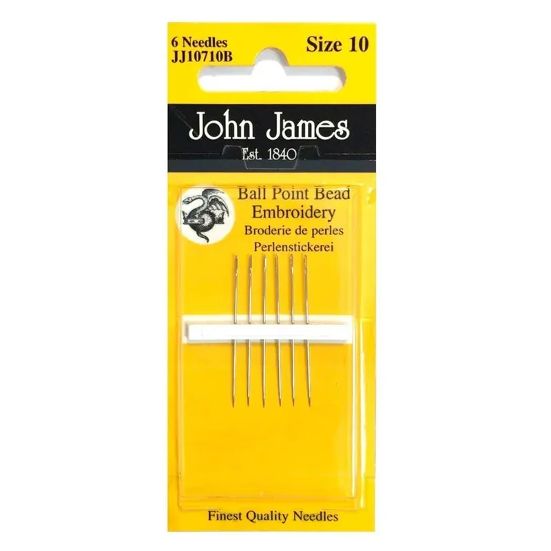 Agujas john james bordado de cuentas de punta de bola Novedad