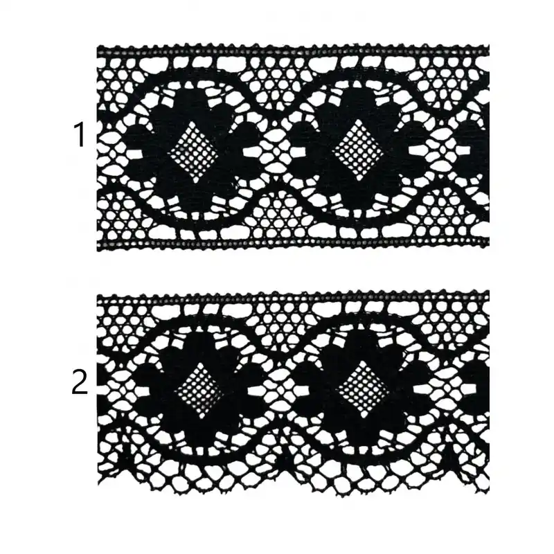 Encaje de hilo negro PC22-3 - 1 Premium